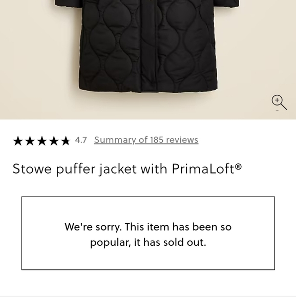 J. Crew Stowe Puffer Jacket with Primaloft - black - Picture 5 of 13